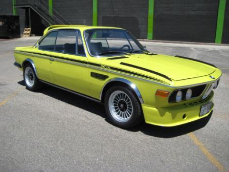 1972_BMW_30_CSL_E9_Golf_Yellow_Coupe_S38_Conversion_For_Sale_Front_resize s